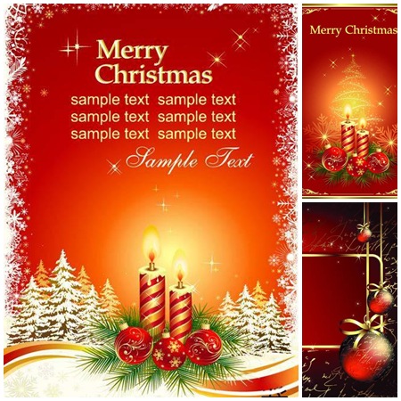 merry christmas greeting card
