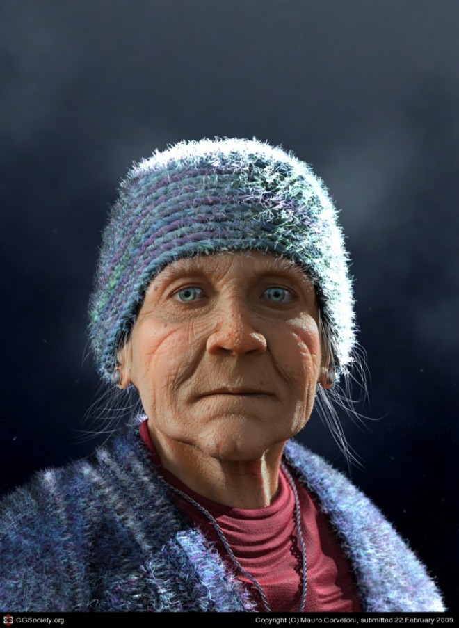 old lady 2 Mauro Corveloni 3d character design