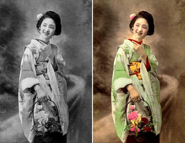 old photo coloring