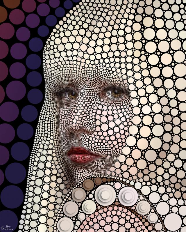 photo manipulation circle dots ben heine