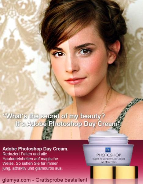 photoshop afterbefore daycream