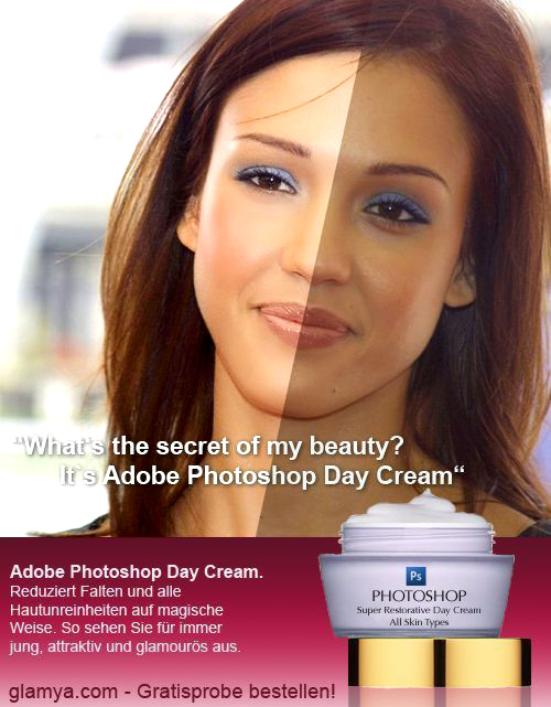photoshop afterbefore daycream