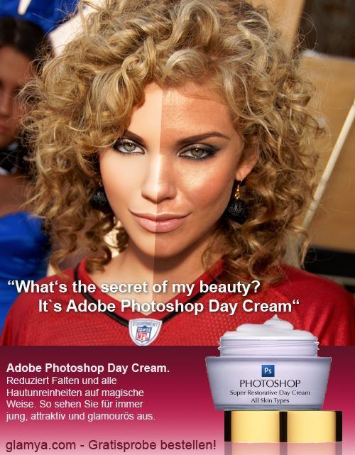 photoshop afterbefore daycream