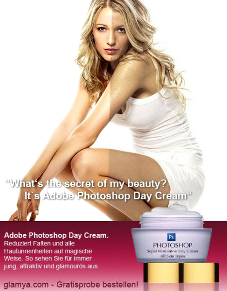 photoshop afterbefore daycream