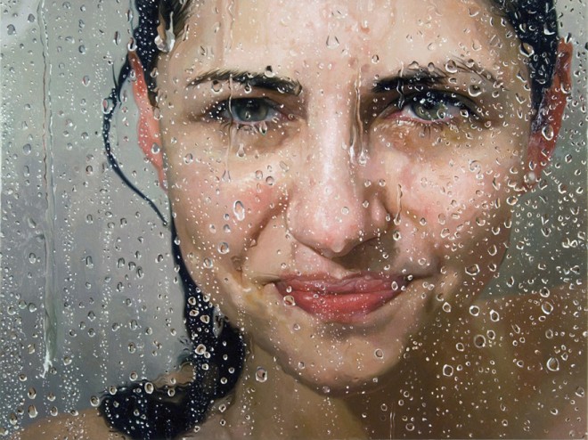 realistic painting glass window alyssa monks
