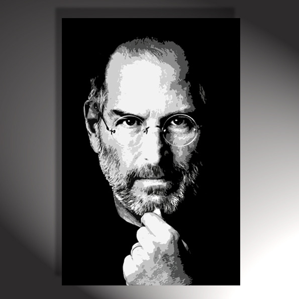 steve jobs dpainting
