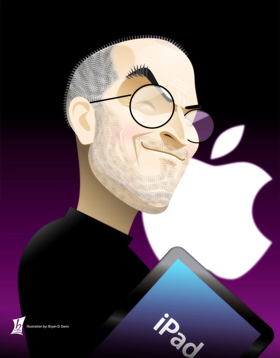 steve jobs dpainting a