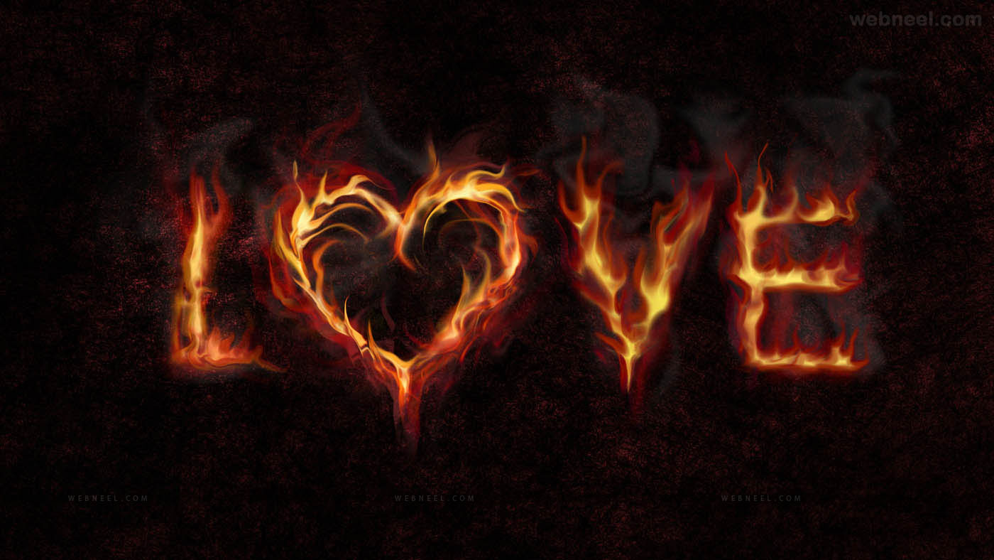 love fire wallpaper