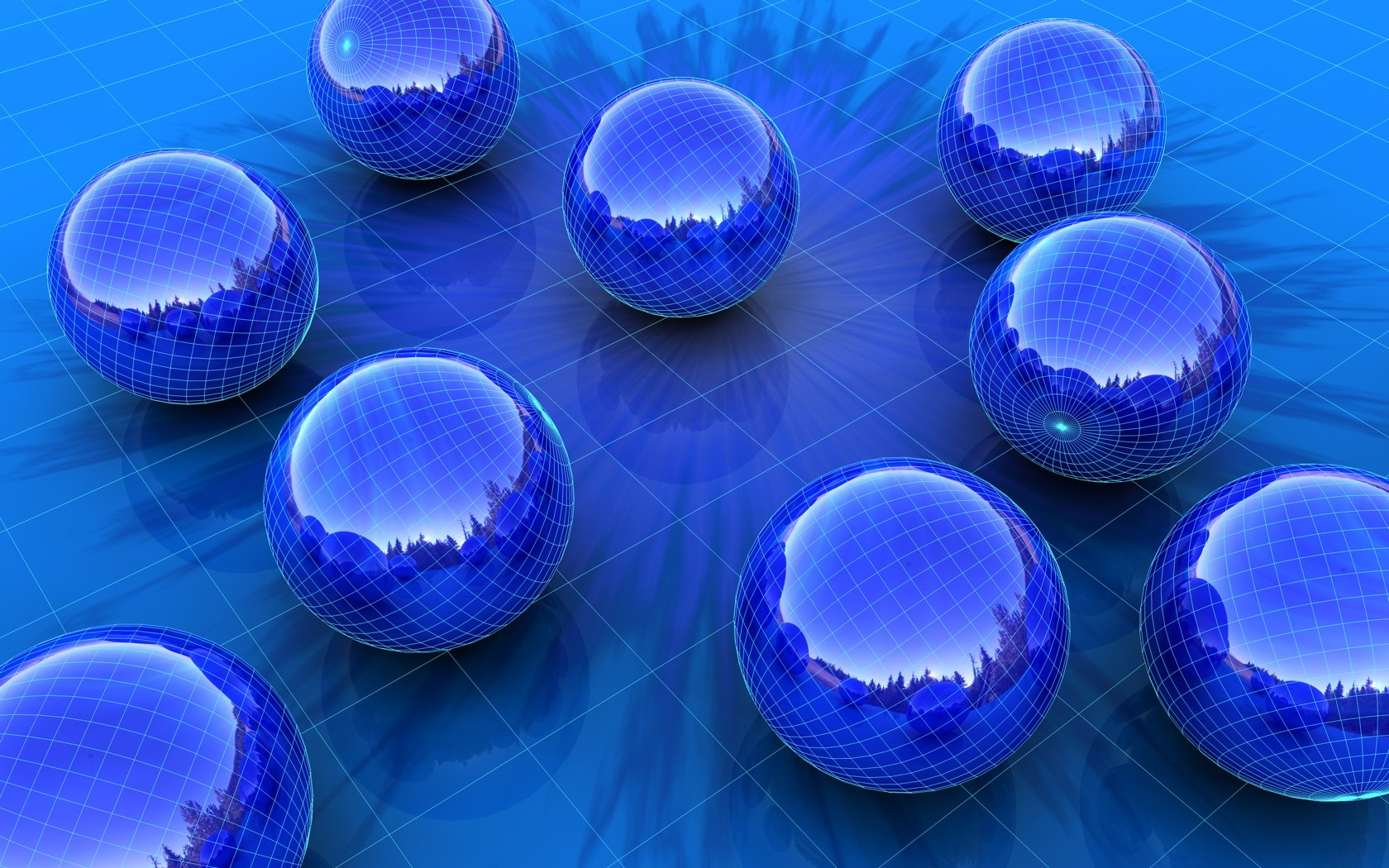 blue wallpaper sphere 11