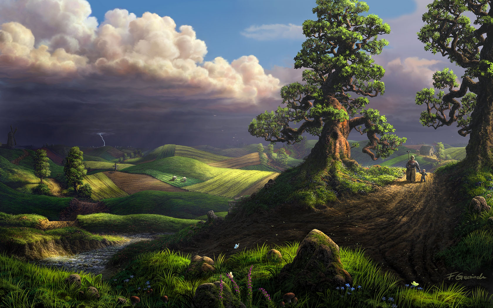 storm digital art wallpaper by feliks 8