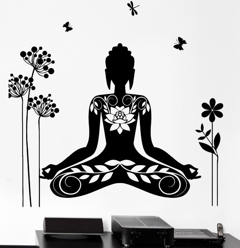 buddha wall art ideas decals