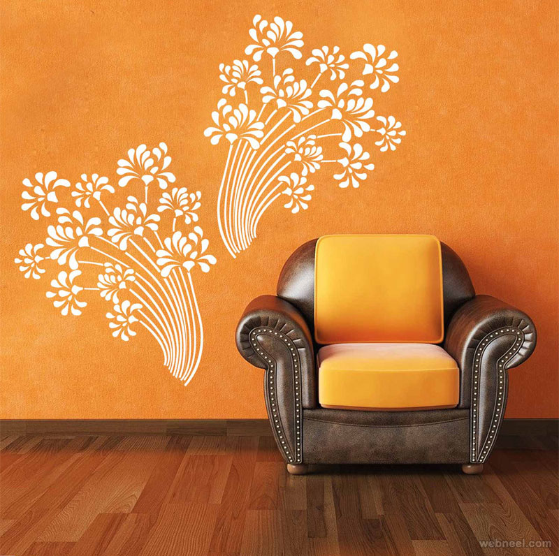 flower wall decals
