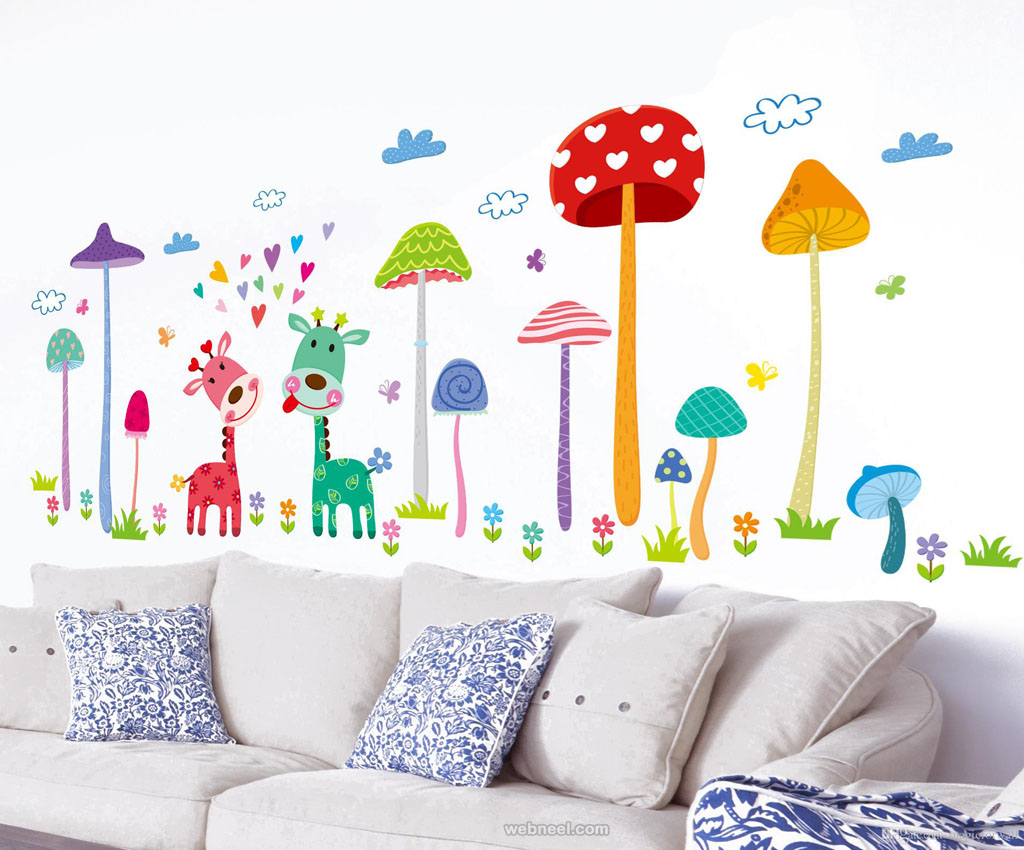 kids room wall decals art ideas