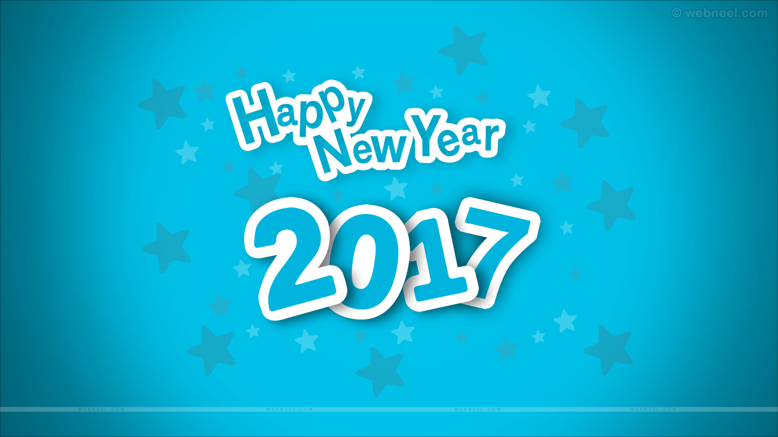new year wallpaper blue