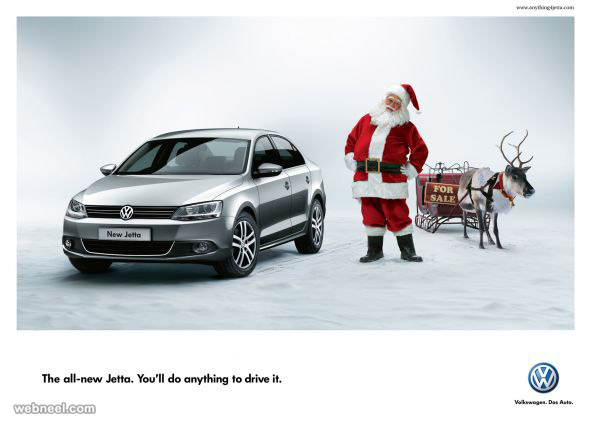 christmas ads jetta santa