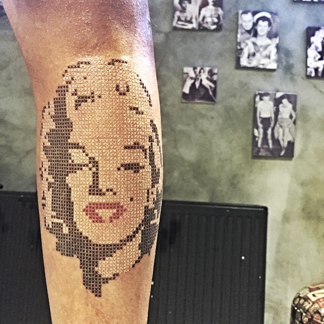 cross stitch tattoo art by eva krbdk