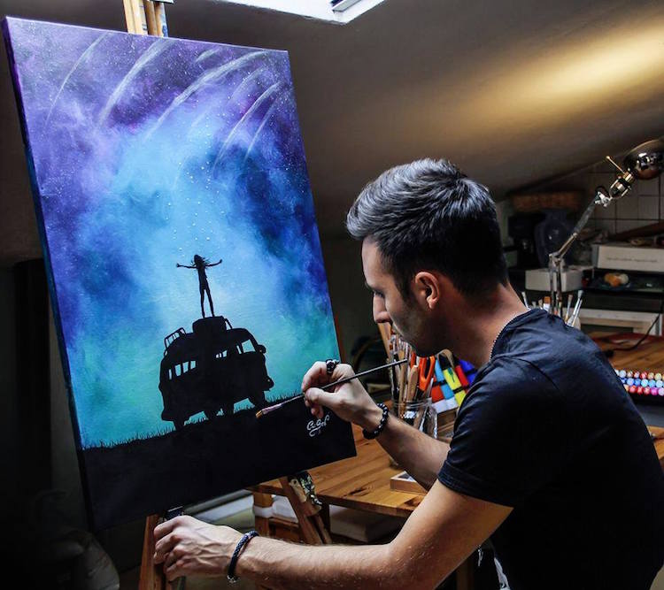 glow painting idea by cristoforo