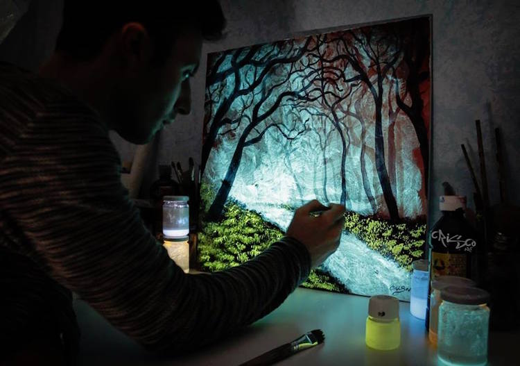 glow painting idea by cristoforo