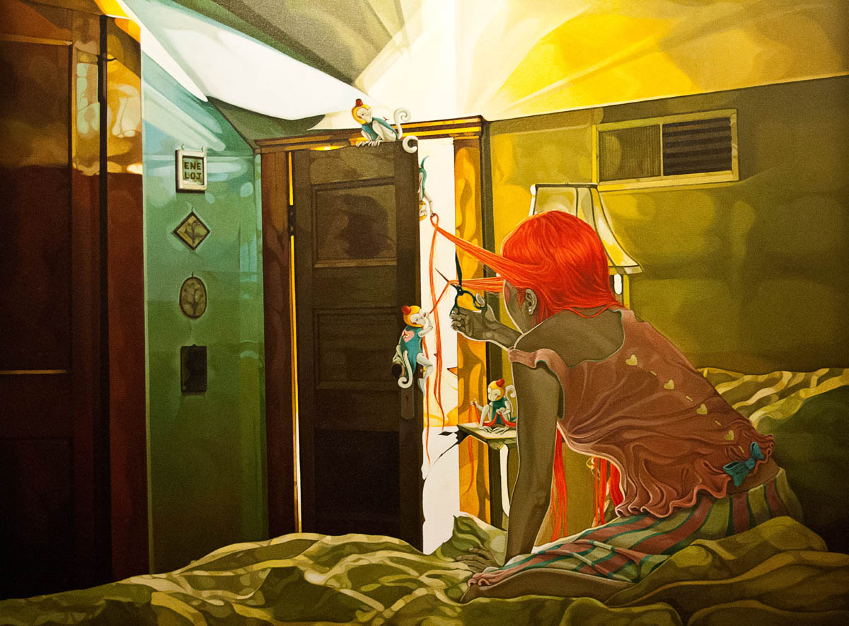 play oil acrylic painting by jolene lai