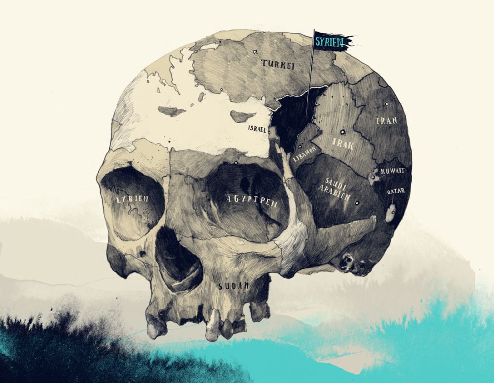 editorial digital illustrations by simon
